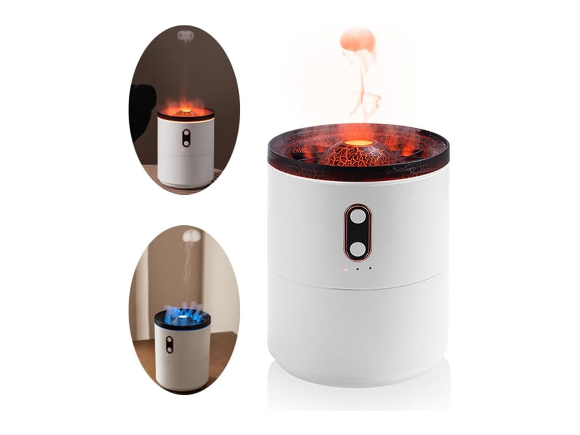 Difusor De Aromas Con Forma De Volcán, Difusor De Aceites Esenciales, Automático Sin Agua De 450 Ml.