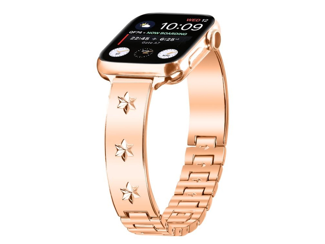 Correa para Apple Watch de 46/49/45/44 mm - Metal con pétalos de copo de nieve