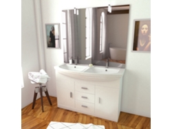 Muebles de Baño + Lavabo y Espejo AURLANE (185 x 120 x 85)