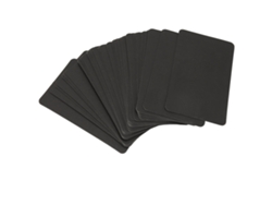 100 Hojas De Cartulina Gruesa 350gsm (9x5.4cm) Negra Para Postales, Invitaciones, Tarjetas De Felicitación Y Scrapbooking, Empaquetadas En Caja