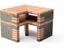 Módulo de esquina para barbacoa MOVELAR California Plus XL (Ladrillo Tintado - 107x64x81cm)