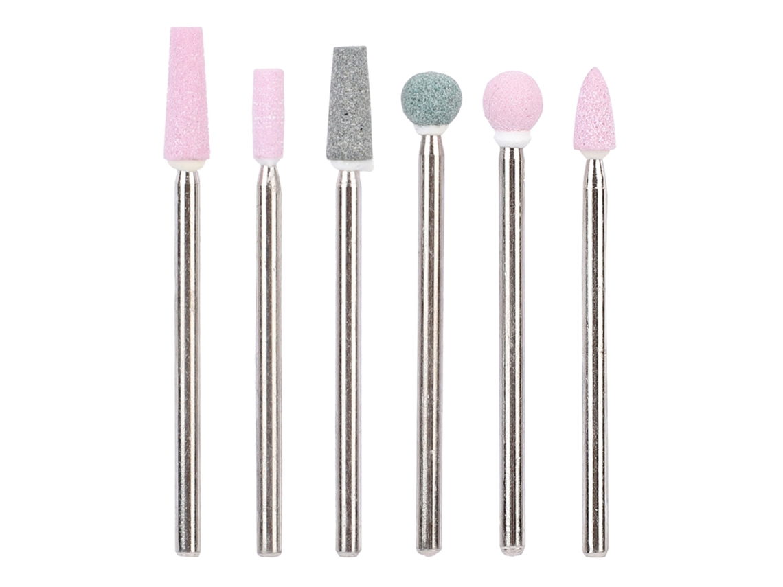 Kit De 6 Brocas Para Dremel De Unhas Em Aço Inoxidável Acessórios Manicure Ferramenta Jg5