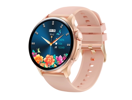 Smartwatch OHPA K58 IP67 impermeável mulheres esporte Smartwatch telefone freqüência cardíaca monitor de oxigênio no sangue para ios Android dourad...