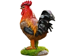 Estatuas De Gallos De Resina - Escultura Decorativa Para Exteriores, Adorno Versátil Para Suelo, Figura De Gallo Estilo