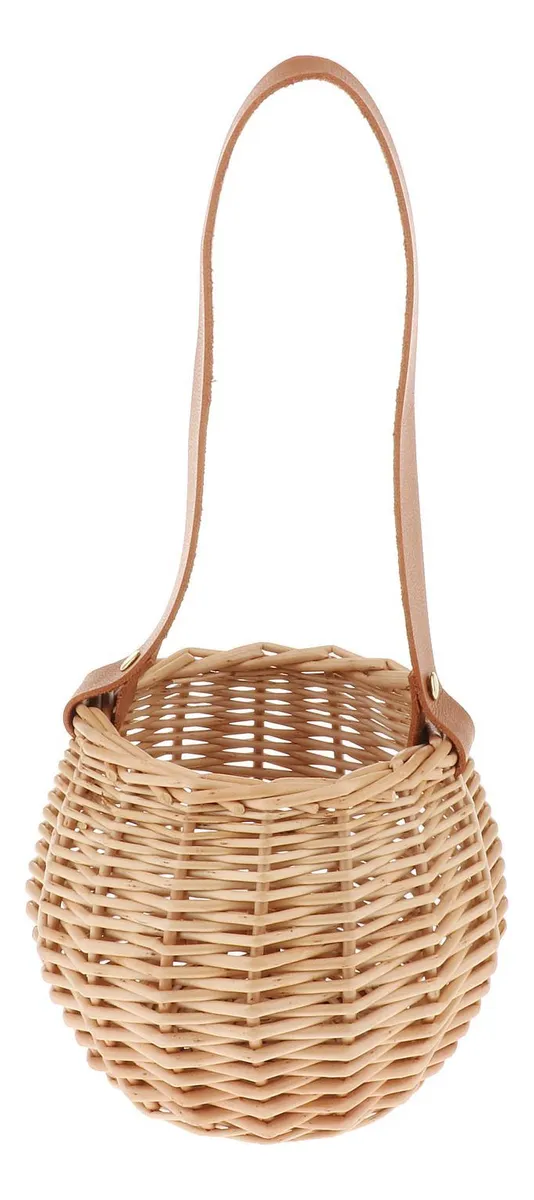 Cesta de flores trenzada, cesta de mano, cesta decorativa Paravayotoy