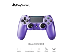Mando inalámbrico Bluetooth con vibración para PS4, morado