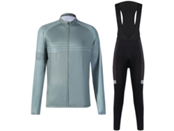 Conjunto De Maillot De Ciclismo De Invierno Para Hombre Con Culotte Acolchado Y Chaqueta De Ciclismo De Manga Larga Abrigada.