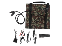 Panel Solar Portátil Plegable De Silicio Monocristalino De 18 V Y 36 W Con Estampado De Camuflaje Para Carga En Autocaravanas.