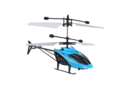 Ats-helicóptero Rc Mini 2 Canales Plástico Azul Carga Usb Avión De Control Remoto Juguete Eléctrico Para Niños