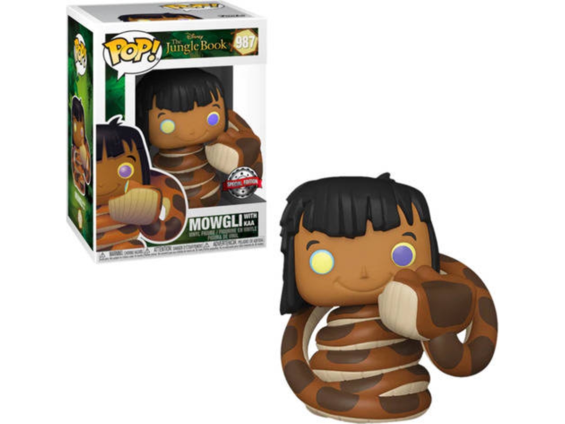 Figura FUNKO Pop! Disney: El Libro de la Selva - Mowgli con Kaa (Posible Chase)