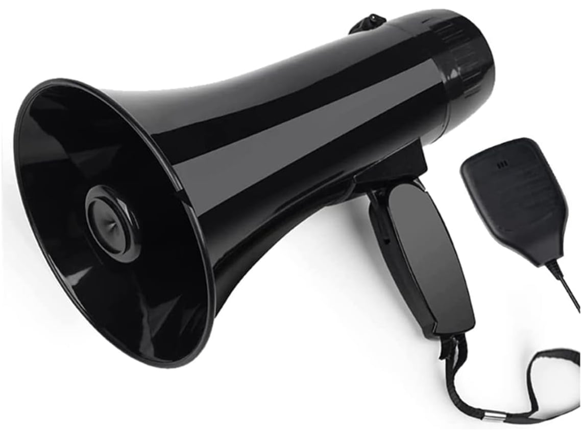 Altavoz Portátil De 35 W Con Micrófono Desmontable Y Sirena Integrada - Negro