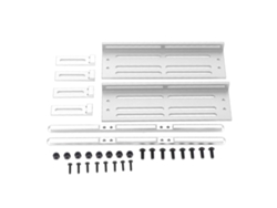 Pedales Ajustables Para Coche Rc Scx10 1/8 1/10 Crawler, Placa Lateral Anticolisión De Metal Plateado