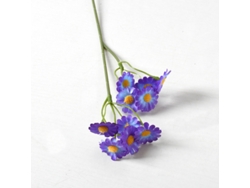 Ramo de flores artificiales de manzanilla, decorado con 6 flores de cosmos - Morado