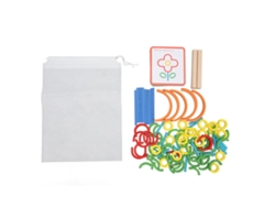 Brinquedo De Quebra-cabeça Em Quadro De Madeira Geoboard Para Educação Infantil Com Palitos