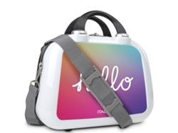 Neceser Viaje Rigido ITACA Personalizado Base Blanco blanco-hello (33X26x16 Cm - 15,5L)