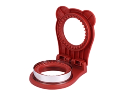 Cortador Redondo De Acero Inoxidable Para Sándwiches Con Protector De Manos Para Galletas, Pan Y Bollos.