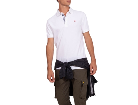 Polo de Hombre NAPAPIJRI Algodón Blanco (3XL)