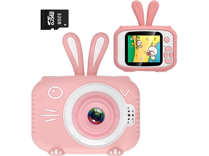 Cámara Instantánea para Niños LAMZIEN X5 Full HD (Rosa - 20 MP - 2000 mAh)