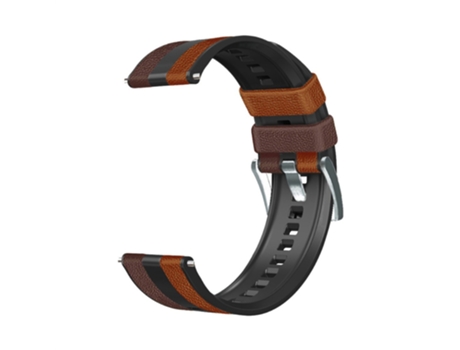 Correa de Silicona 22mm para Huawei Watch GT3/Huami Amazfit GTR3 Three Color Design - marrón/negro