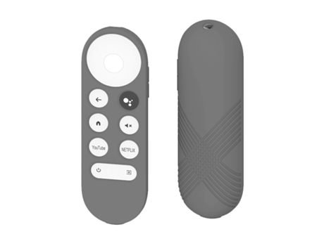 Capa protetora de silicone para controle remoto do Google Chromecast 2020 Gris