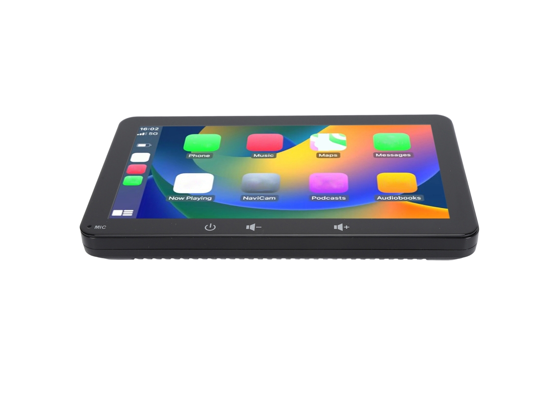Mali rádio Automotivo Portátil 7 Polegadas Touchscreen Hd com Carplay Android Auto Bluetooth Navegação Controle de Voz