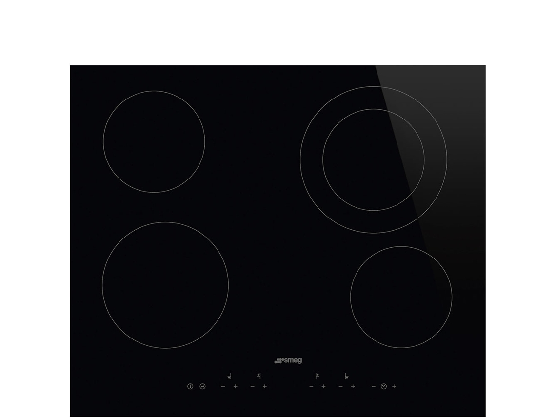 Placa empotrable universal SE364ETD, 60 cm, cerámica, 4 zonas, SMEG