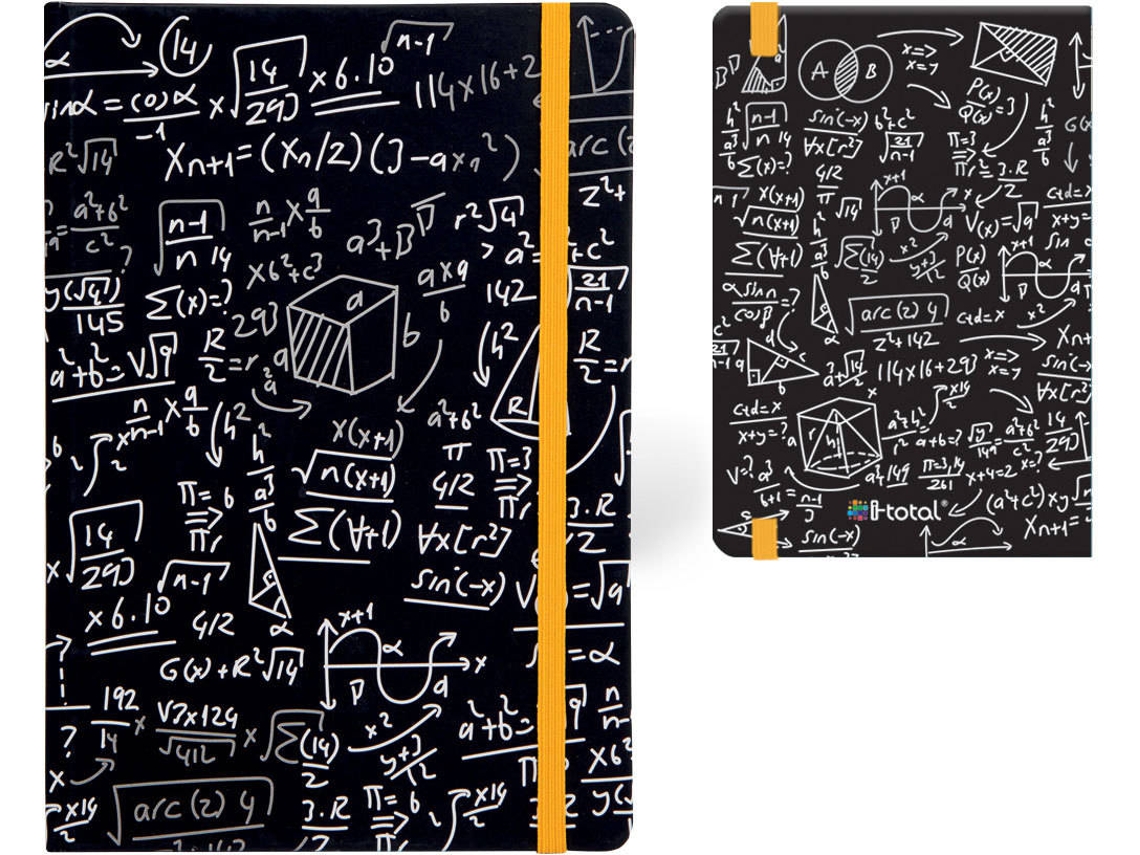 Bloc Notas A5 I-TOTAL Math Guiado con Elástico Xl1871