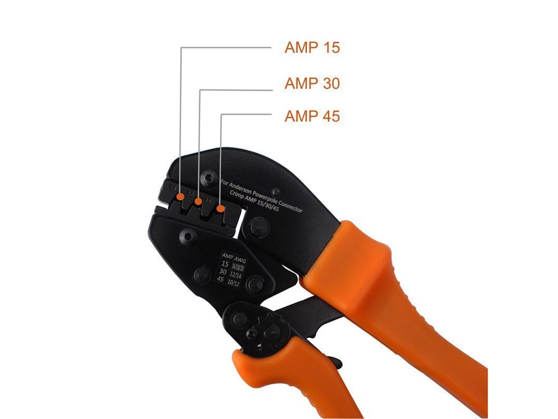 Ferramenta De Crimpagem Manual De Trinquete Para Conectores 15a 30a 45a Com Fio Awg 10-20