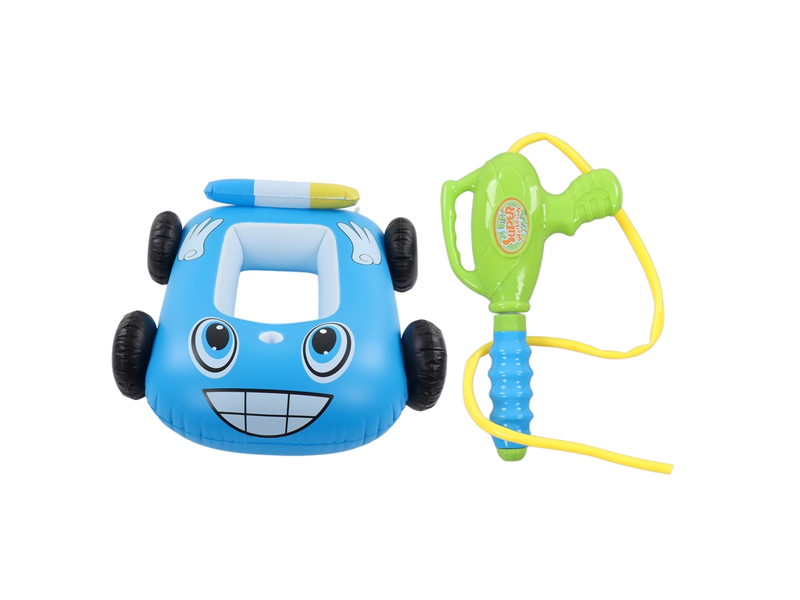 Flotador inflable para piscina para bebés - Diseño de coche - Azul - Verano - Worten