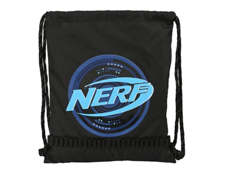 Bolsa de Bolso Con Cordones de Refuerzo Negro 35 x 40 x 1 cm