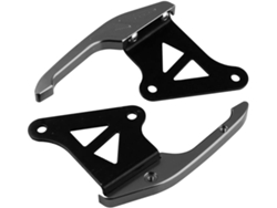 Asa trasera de aluminio, accesorio de asiento modificable, compatible con acabado oscuro.