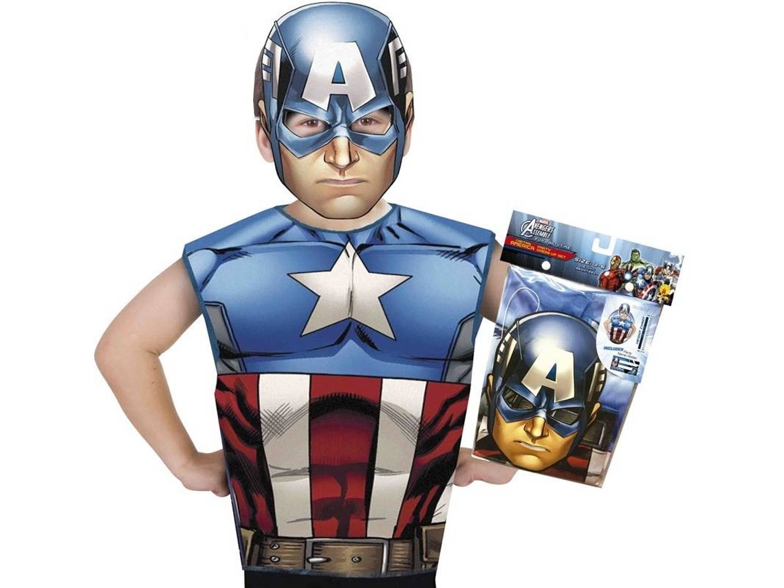Disfraz de Niño RUBIE'S O el Kit del Capitán América (Poliéster - Tam: 3-6 Años)