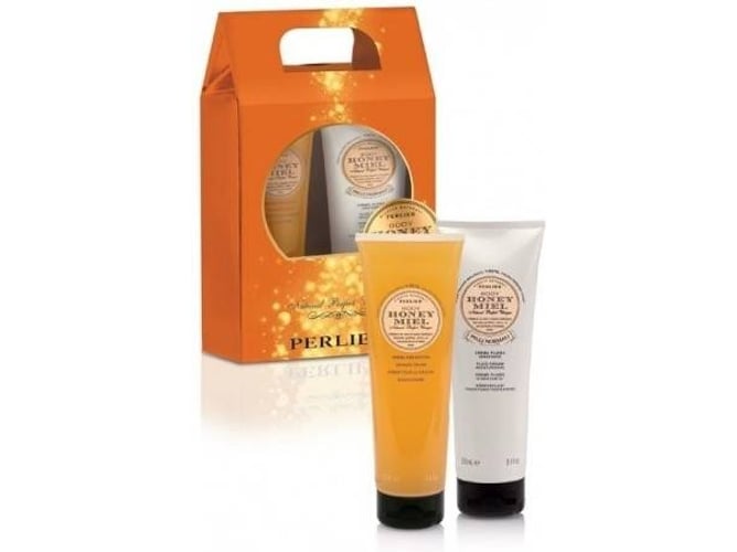 Crema de Baño PERLIER Honey y Ducha (2 x 250 ml)