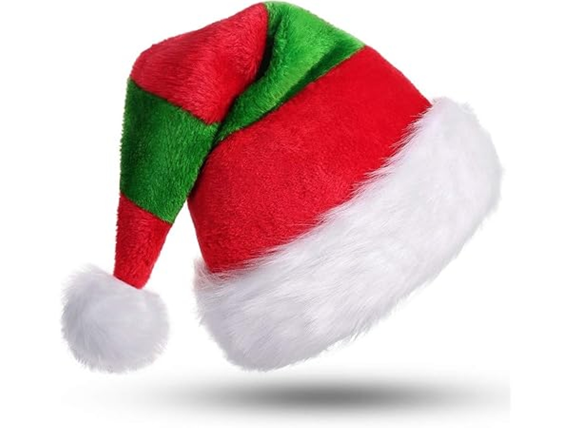 Es Un Gorro De Papá Noel Para Adultos. Cuenta Con Un Ribete De Felpa Cálida Y Un Forro Grueso Y Cómodo. Su Diseño Ergonómico Lo Hace Ideal P