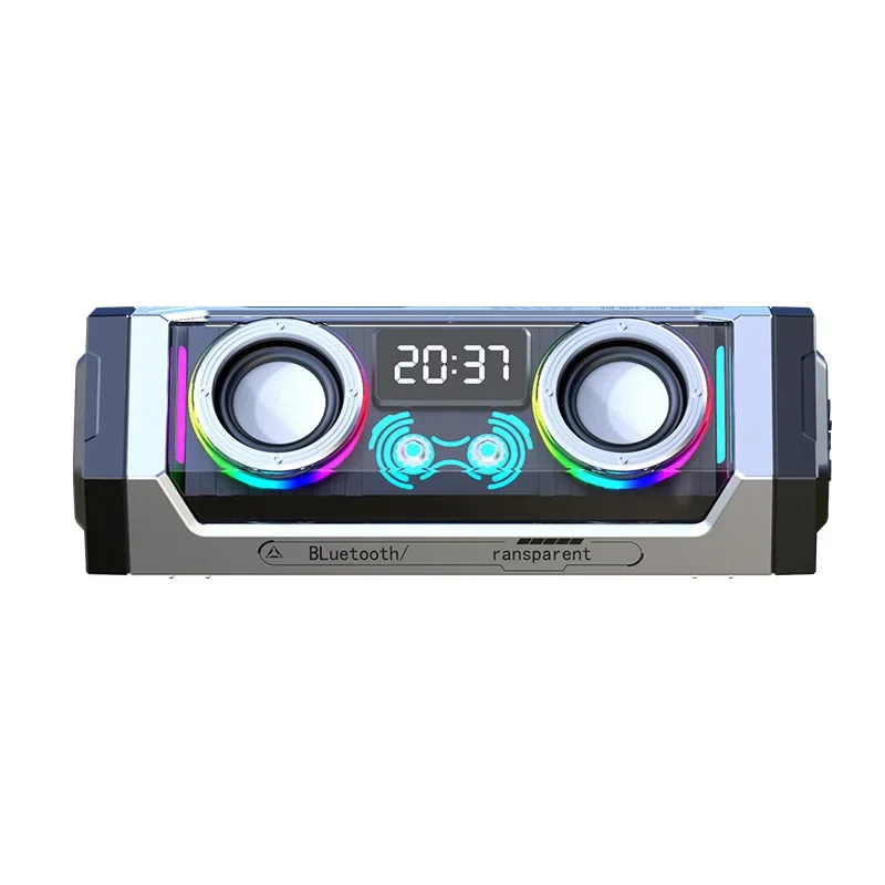 Altavoz Electromecánico (negro Y Plateado), Bluetooth 5.3, Doble Diafragma, Conectividad Tws