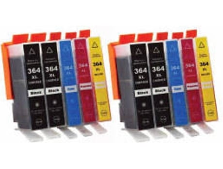 Pack 10 Cartuchos para Hp 364xl (CMYK)