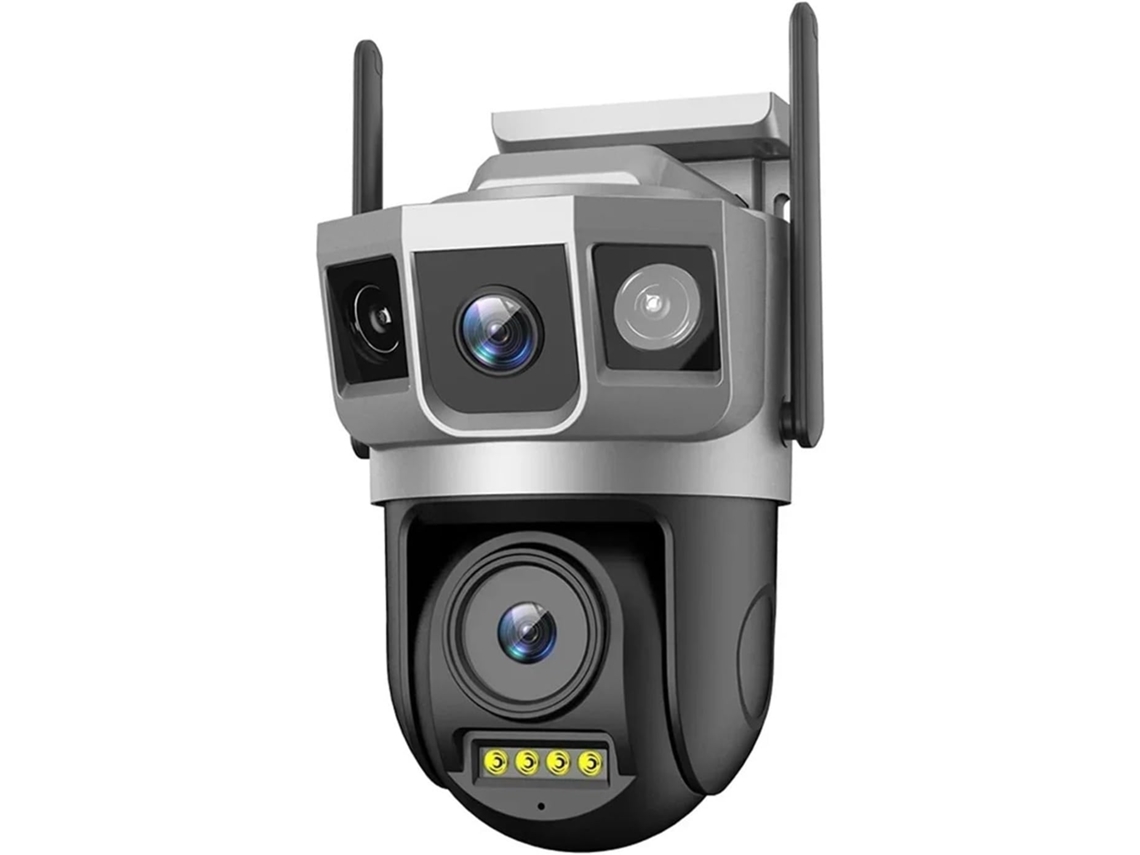 Cámara De Seguridad Ip Wi-fi De 4 Mp Con Doble Lente, Triple Pantalla Y Seguimiento.