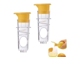 Pack 2 Exprimidores Limón Manuales Pequeños Con Tapa, Para Zumo Cócteles