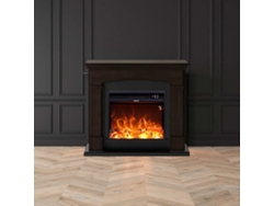 Mpc CAMINO SIENA Chimenea de pie con quemador efecto llama LED 1500W Royal, Wenge