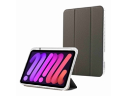 ZRUXE Funda para iPad 10Th Gen 10.9 2021 Fibra de Carbono Acrílico Transparente Funda de Cuero para Tableta de 3 Pliegues Gris