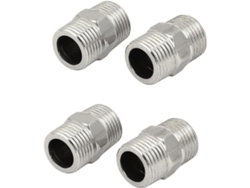 Conectores Hexagonales De Acero Inoxidable 201 Con Rosca Macho De 1/2 Bsp