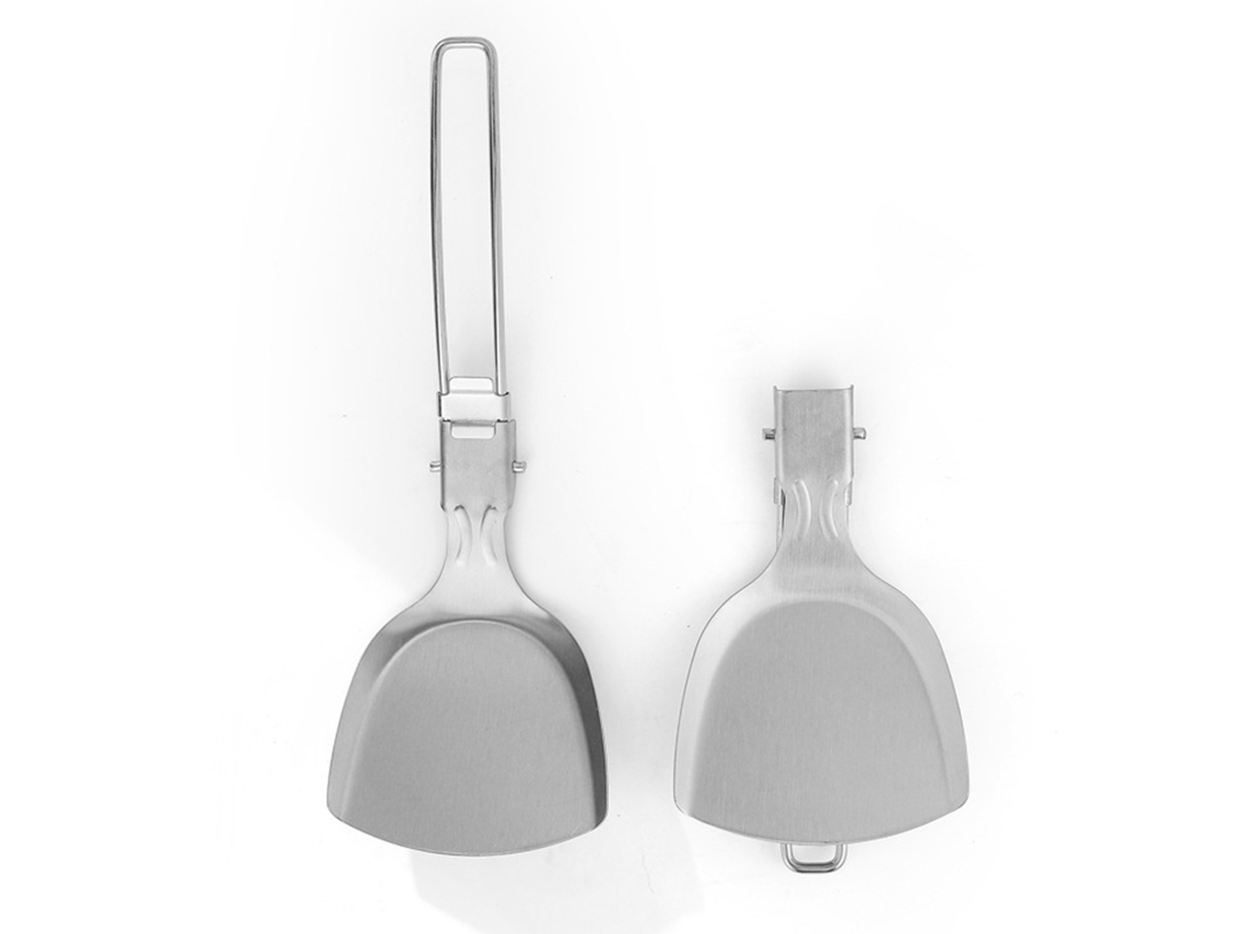 Espátula Plegable De Acero Inoxidable Para Camping, Picnic, Barbacoa, Viajes, Cocina Portátil Al Aire Libre