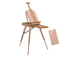Caballete Plegable Artista Soporte Estuche Pintura Madera Haya