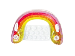 Silla Inflable Para Piscina Con Portavasos Y Respaldo Juguete Para Fiestas En La Piscina Arcoíris Siurn