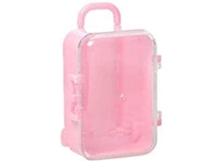 Viaje Forma Maleta Rosa (11.4x9.65x2.6cm) Kofihety