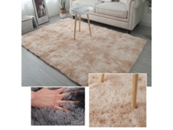 Rebe-almohadilla Suave Ultra Teñido De Degradado Alfombra Rectangular Peluda Para Salón Dormitorio Balcón Pasillo