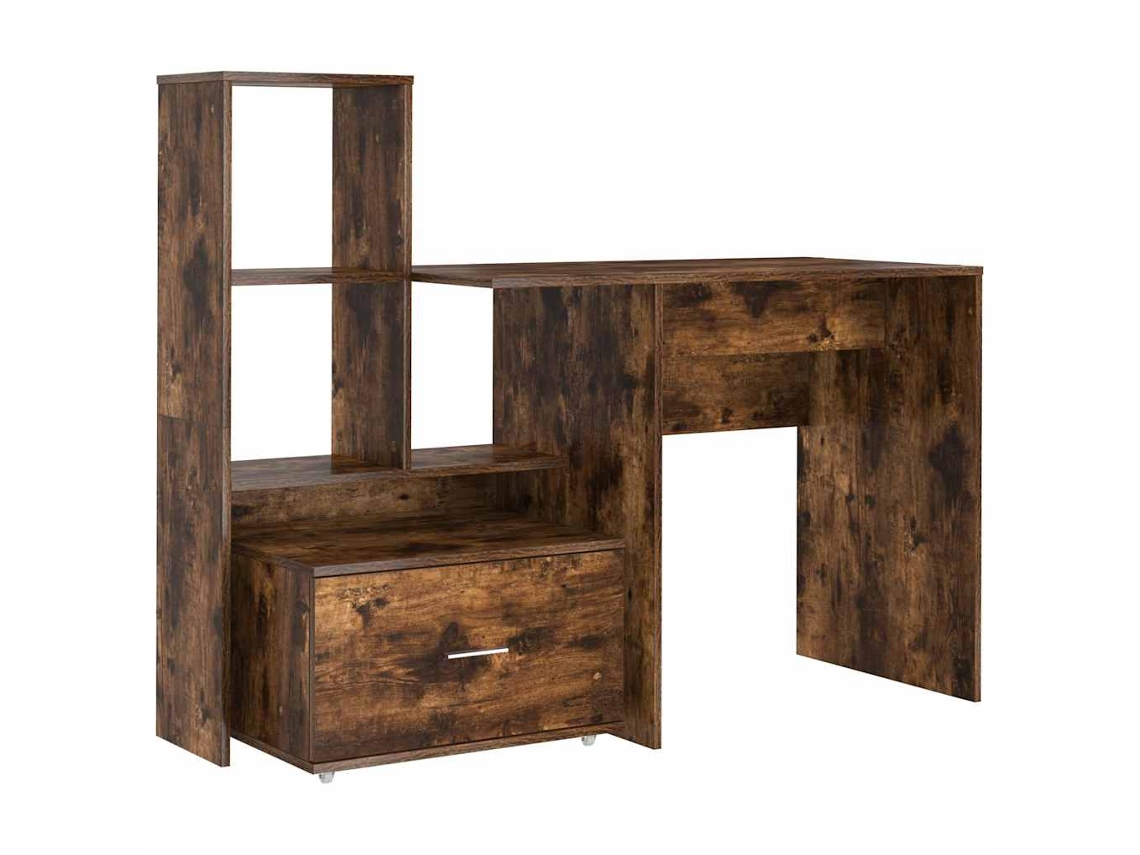 Mesa de roble ahumado MAISON EXCLUSIVE en madera procesada (131,5x50x106,5 cm)
