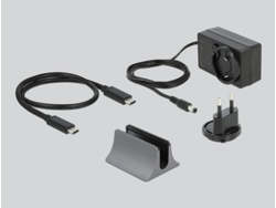 Delock 87772 Thunderbolt 3 base con cable y duplicador de puerto gris