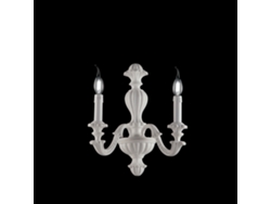 Leonardo - Aplique De Madera Shabby Blanco 2 Luces .29 - P.19 - Bl180-ap2-bco