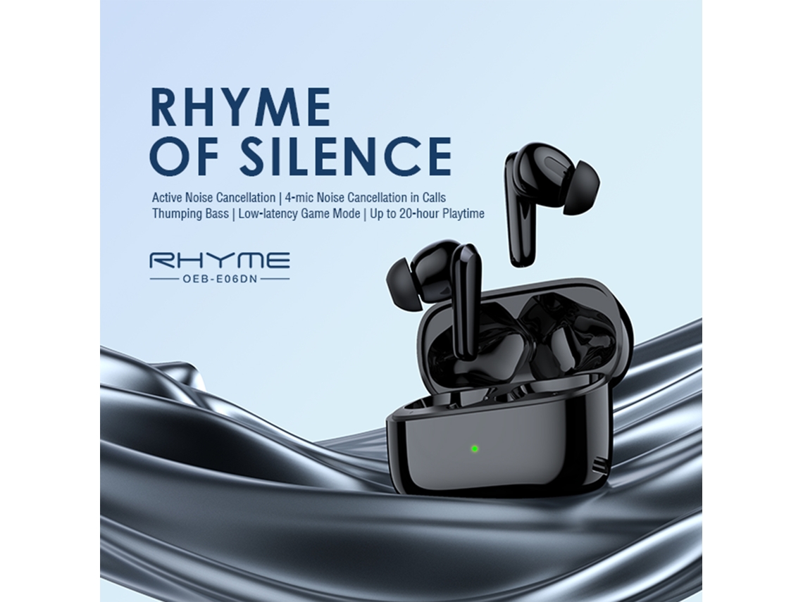 Auriculares Inalámbricos Oraimo Rhyme Oeb-e06dn Con Cancelación Activa De Ruido (anc Y Enc).